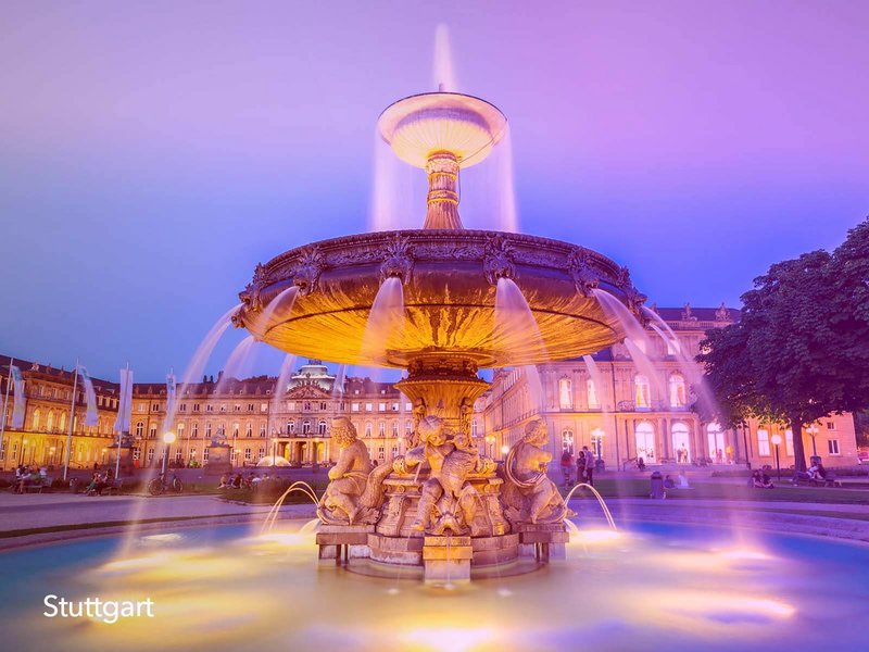 Brunnen am Schlossplatz Stuttgart 