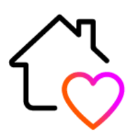 Home, Heart, Symbol, Logo