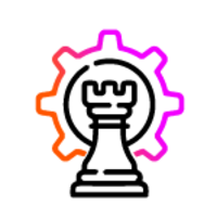 Datenstrategie, Schach, Logo, strategisches Denken