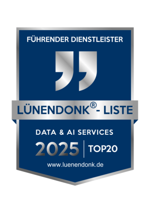 [Translate to English:] Lünendonk Siegel Data & AI Services